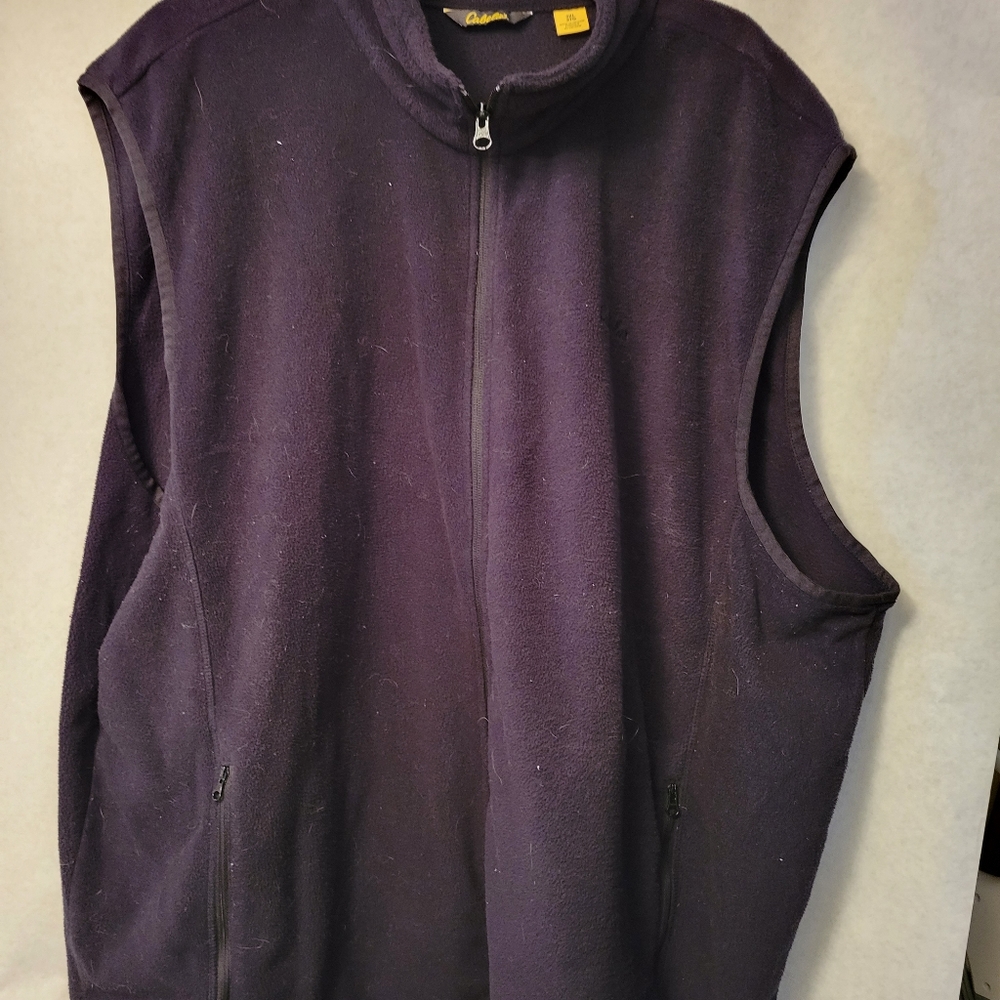 Cabella's Black Fleece Vest size 3xl